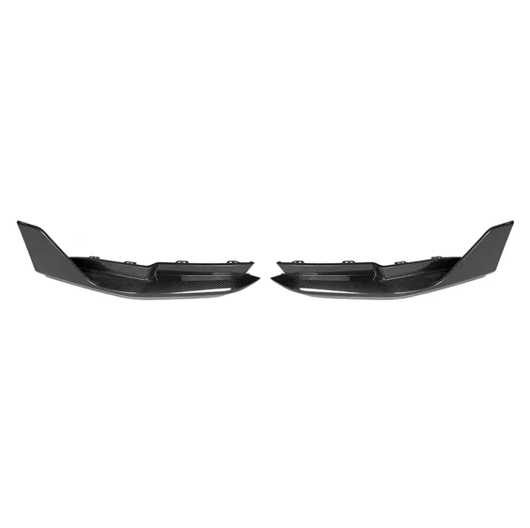 Real Dry Carbon Fiber Rear Diffuser Corners High Quality Body Parts for  G80 M3 2021+ MP Style Rear Bumper Lip Wrap