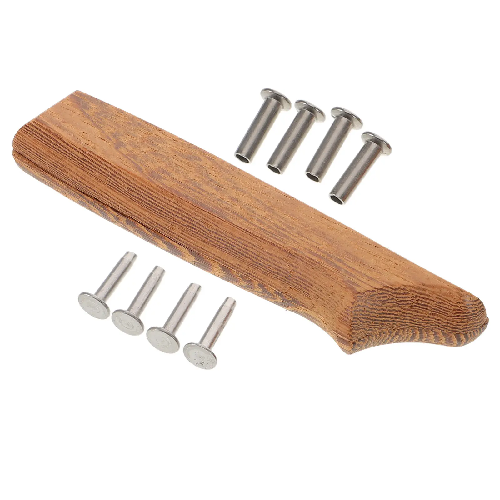 Wood Cutter Handle Replacement Ergonomic Solid Wood Non-Skid Grip Knife Handle Repair for Kitchen Cutter Accessories