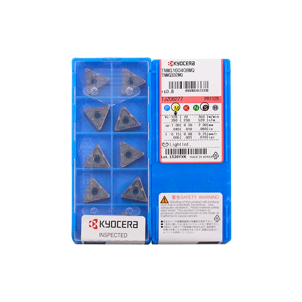

Original TNMG 331MQ 160404MQ 332MQ 160408MQ PR1125 CA6525 60° Triangle Negative Insert with Hole
