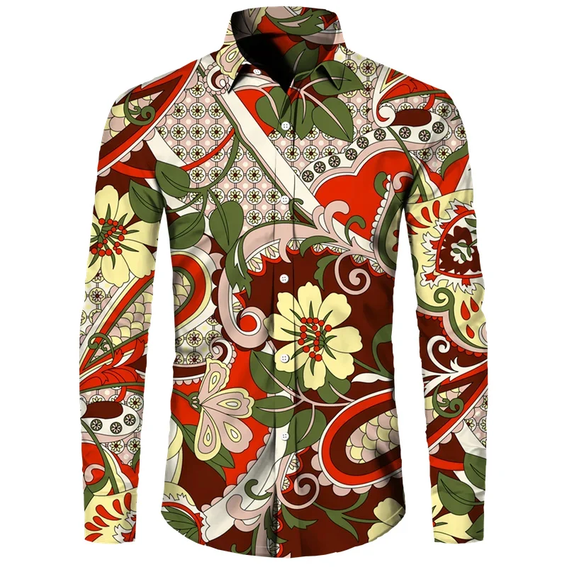 Chemise graphique personnalisée imprimée en 3D pour hommes, cardigan à revers décontracté, haut de grande taille, mode de rue, extérieur, printemps, automne, nouveau