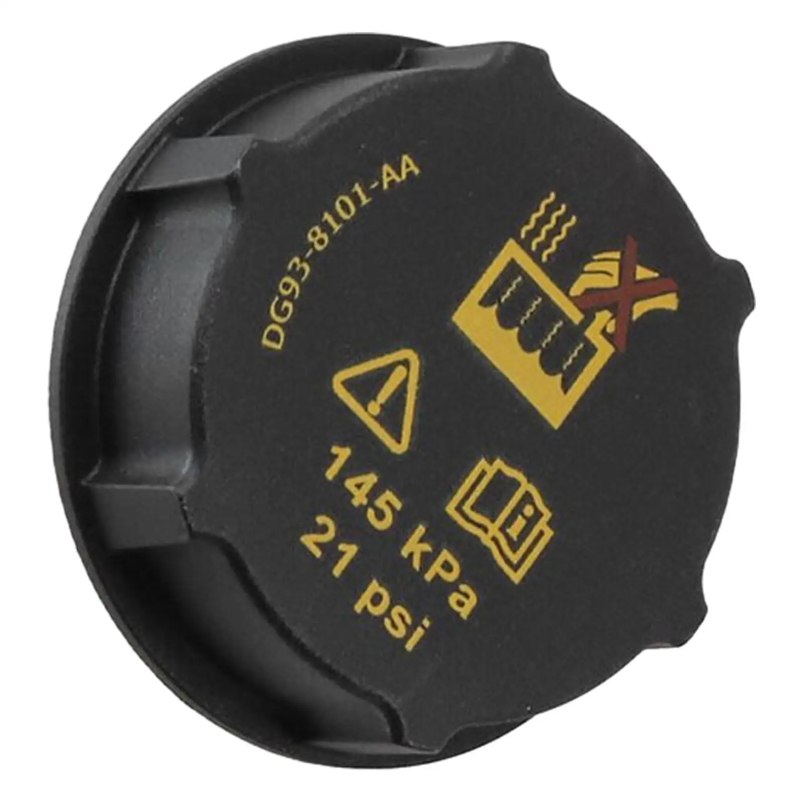Tampa do tanque do líquido refrigerante do radiador preto 3M5H8100AD acessórios compatíveis para peças sobressalentes de fixação Ecosport