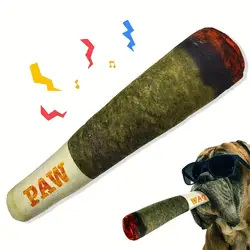 Juguetes interactivos para cachorros con sonido de articulación de perro, cigarro para perros pequeños y resistentes, juguete indestructible de peluche para masticar, juguetes para morder para mascotas