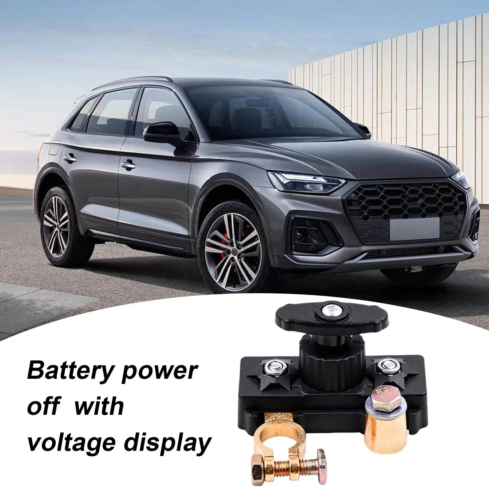 Car Battery Disconnect 12V 24V Car Battery Shut Off Automotive Power Control Knob For Truck RV Marine Trailer Tractor Offroad