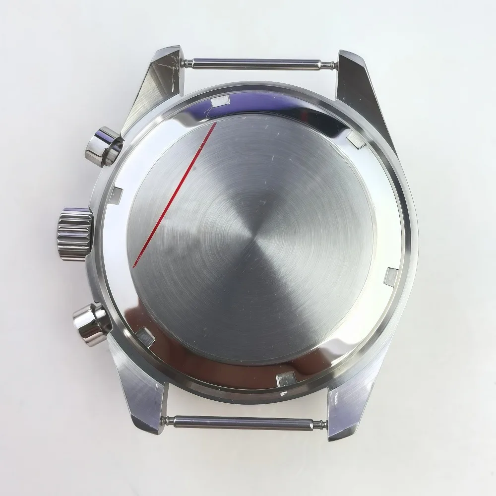 Нижняя крышка с лунным узором 37 мм, подходит для корпуса VK63, детали задней крышки из нержавеющей стали, детали часов, съемная нижняя крышка