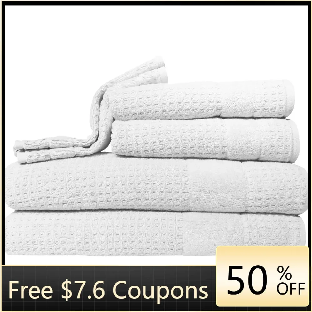 

White Bath Towels for the Body Unisex Adult Casual Towel Set Bath 30x54 Hand 18x28 Wash 13x13 US Freight Free Home Bathrobe