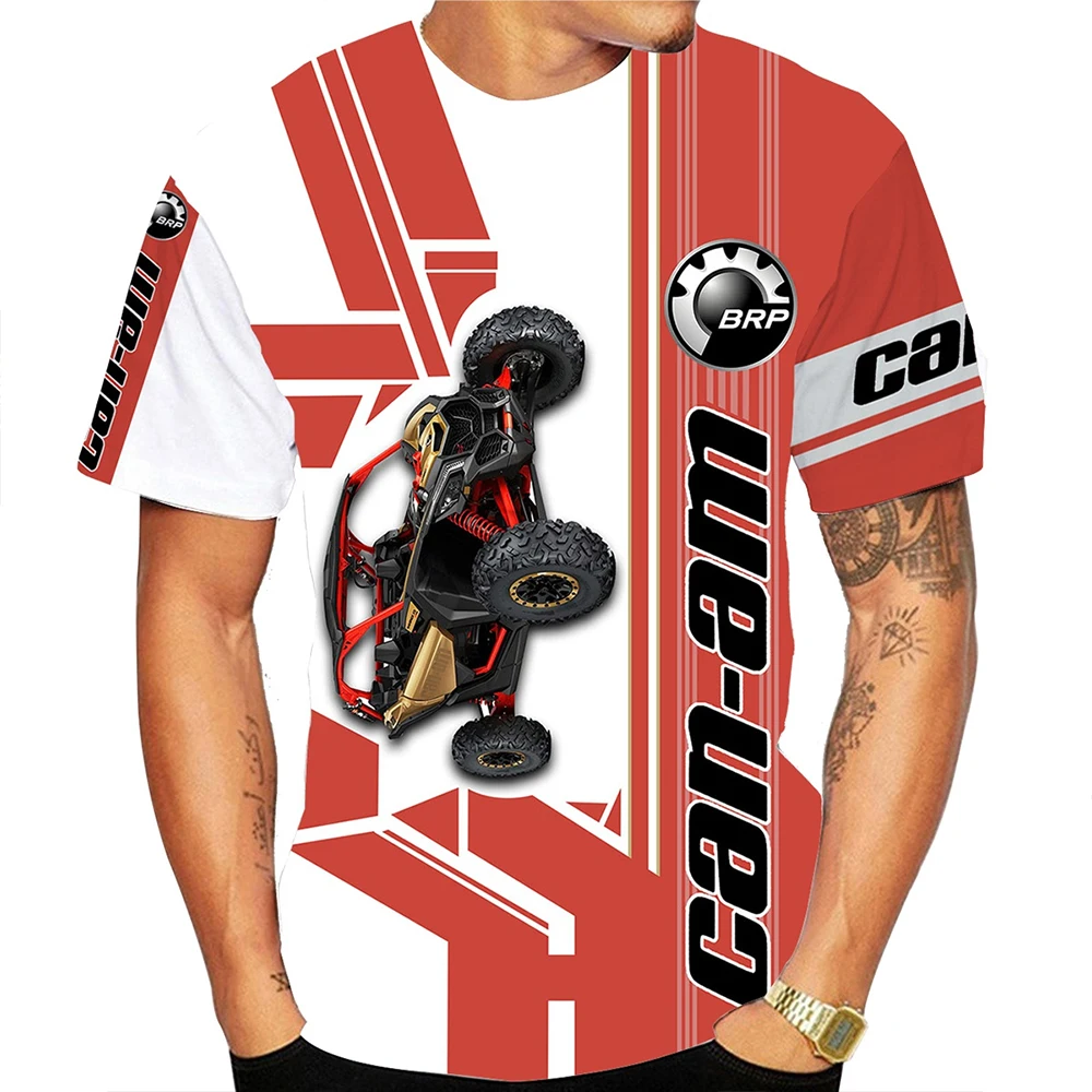BRP Can Am Motorcycle 3D Printing Racing T-shirt Men's Personalized Hip Hop Street Clothing Top image 3
