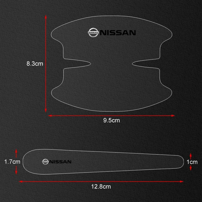 8 قطعة وعاء باب السيارة الخدوش ملصقات لنيسان ألتيما قاشقاي J11 سيلفي جوك ليف ملاحظة تيتان إكستيرا سينترا مقبض حامي #5