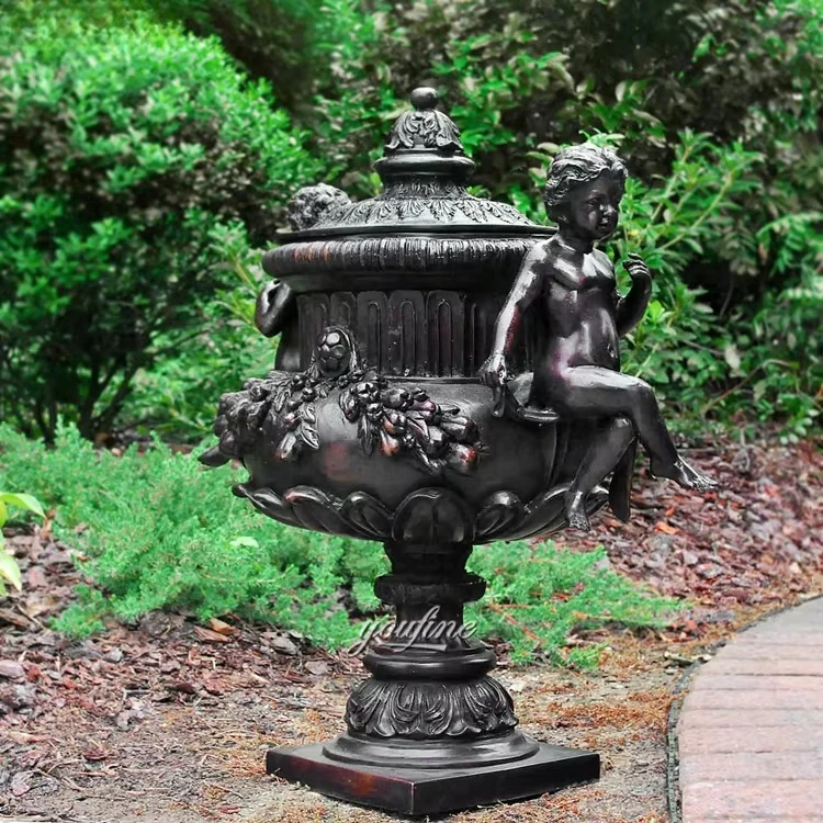 Garden Large Bronze Antique Flower Pot