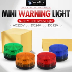 VaneAims N-3071 Strobe Warning Light 12v 24v 220v Bolt Type High-light Flashing Beacon Led Indicator Lamp for Security System