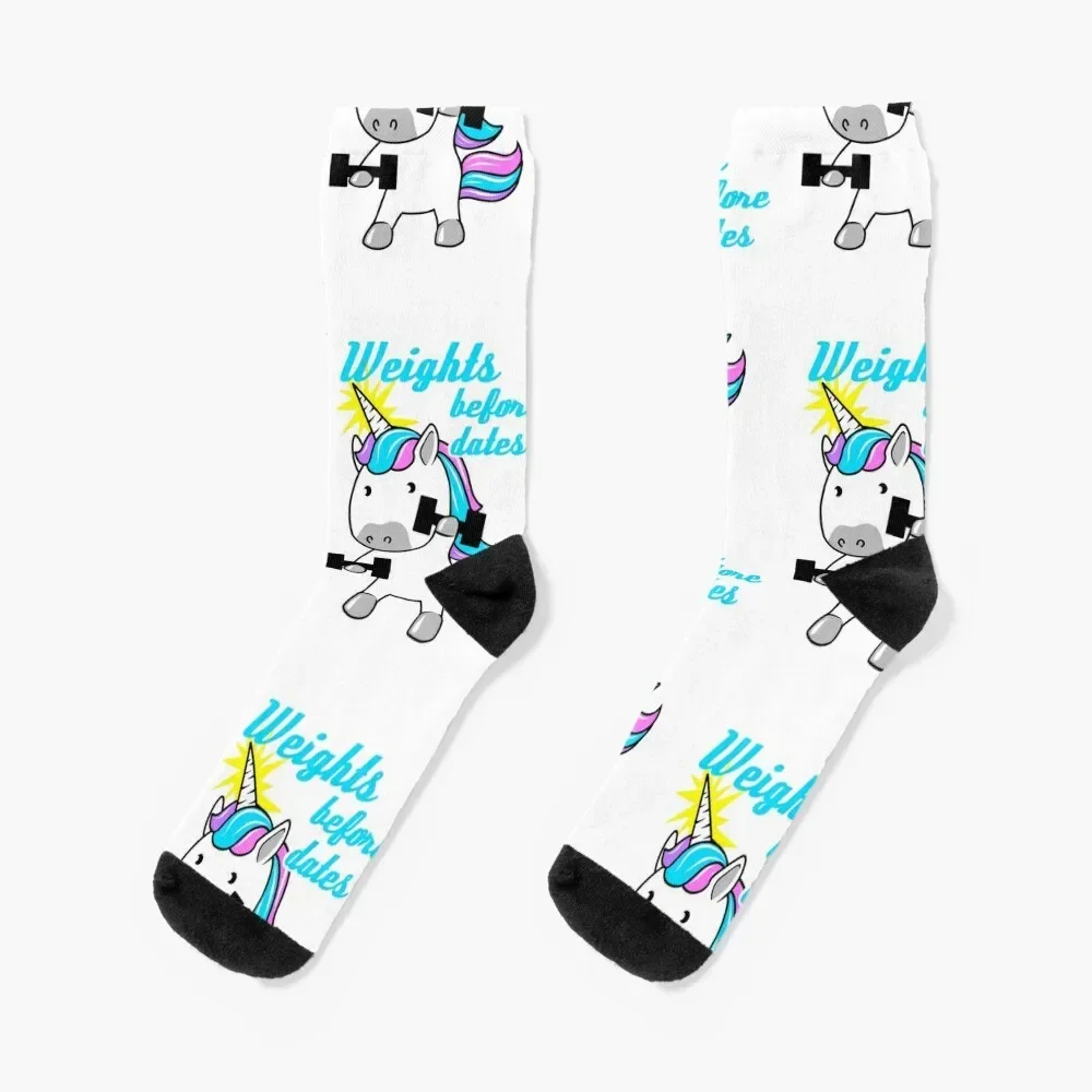 Weights before dates unicorn Socks set Lots Men's Socks Luxury Women's