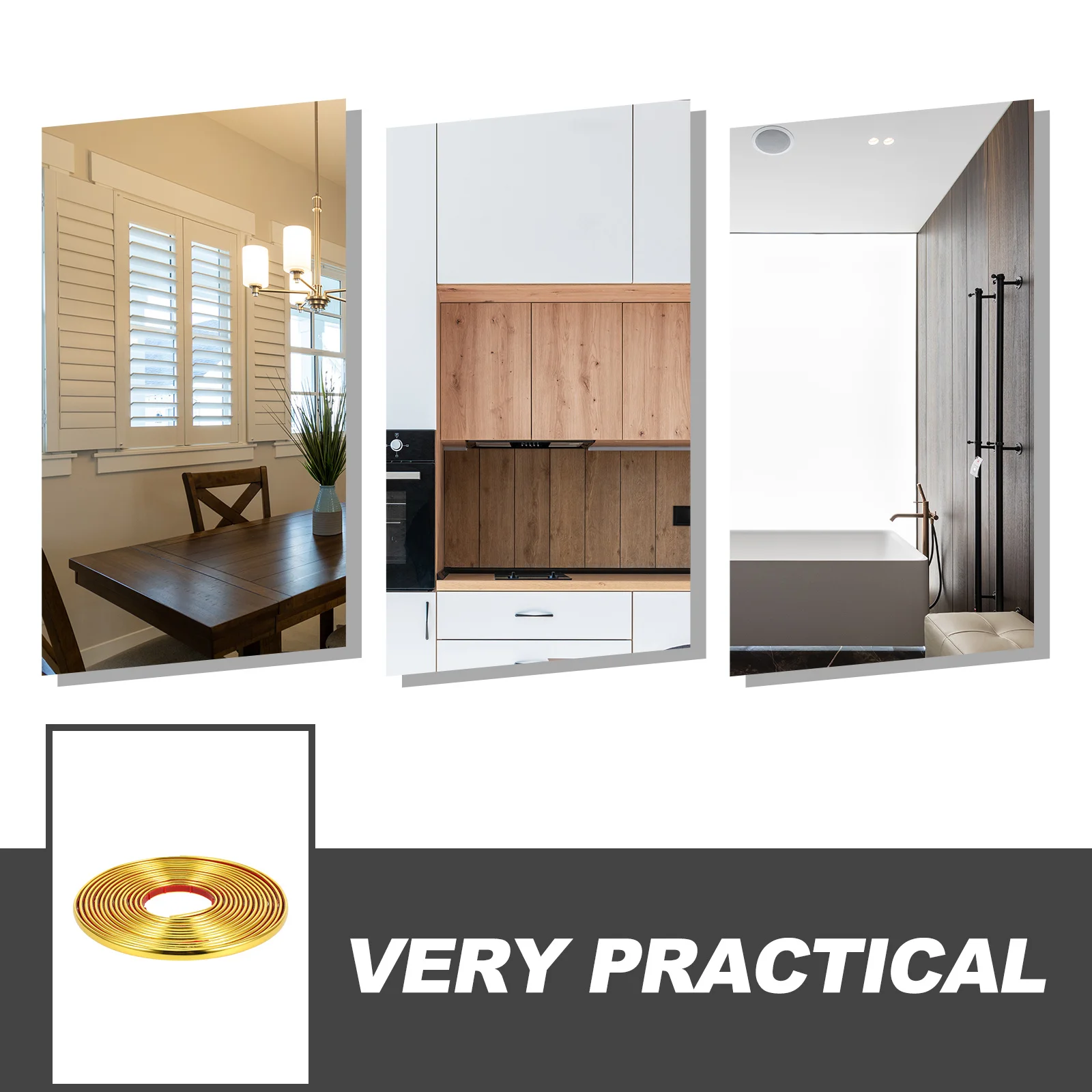 Рисунок 3 - Самоклеящаяся плинтусная накладка на стену для углов