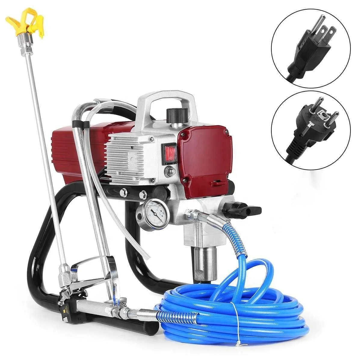 1500W High Pressure Electric Wall Airless Paint Spraying machine Airless Spray Gun Model 405