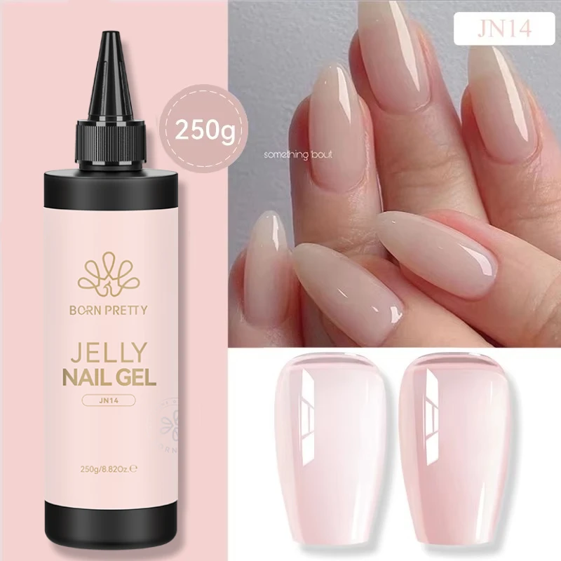 BORN PRETTY 250g 6-in-1 Gel-Nagellack Multifunktionaler Nagelspitzen-Kleber Verstärkungsnägel Super Base Top Coat Nagelverlängerung