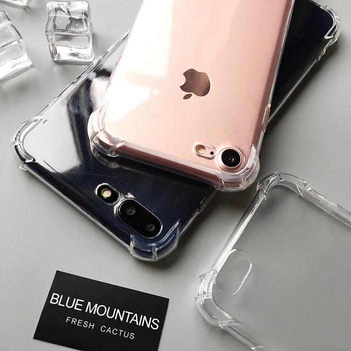 Clear Soft TPU Case for iphone 5 5s 6s 6 7 8 Plus X XR XS 11 12 13 14 Pro Max SE 2020 Clear Anti-knock Dropproof Protection Case - náhled 3
