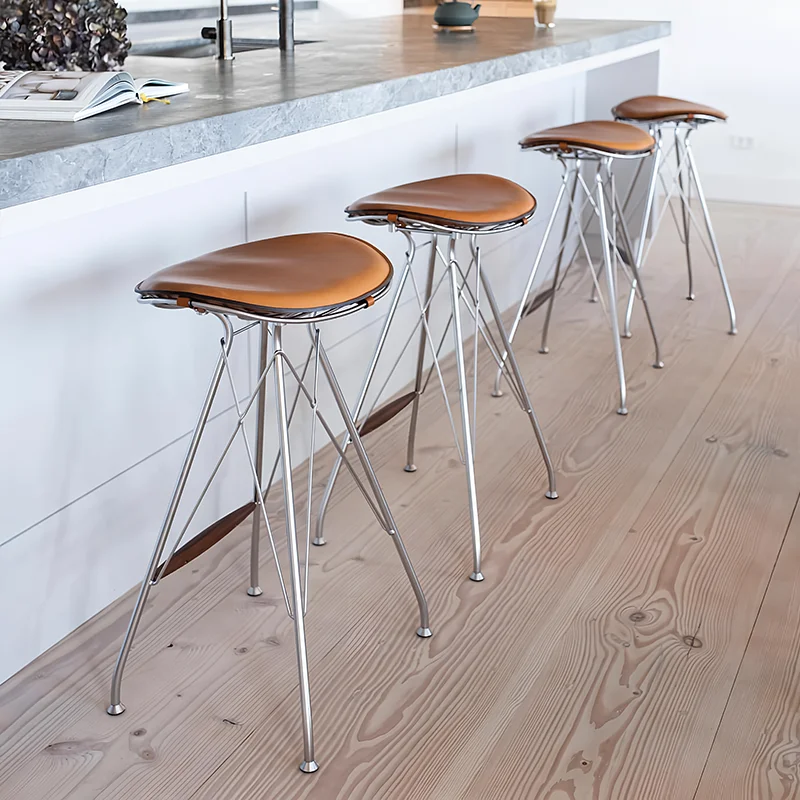 Bancos de bar personalizados para festa, estilo nórdico, único, criativo, minimalista, ultraleve, moda para adultos, móveis de metal