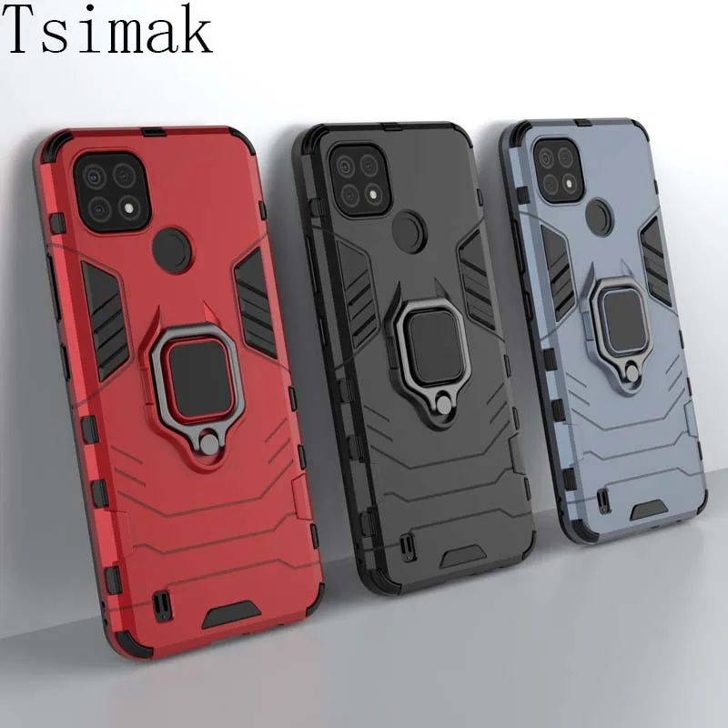 Armor Case for Realme 8 9 10 Pro Plus 8i 9i C3 C11 2021 C12 C15 C17 C20 C21 C25S C21Y C25Y Phone Cover Oppo A54 A74 4G 5G Case