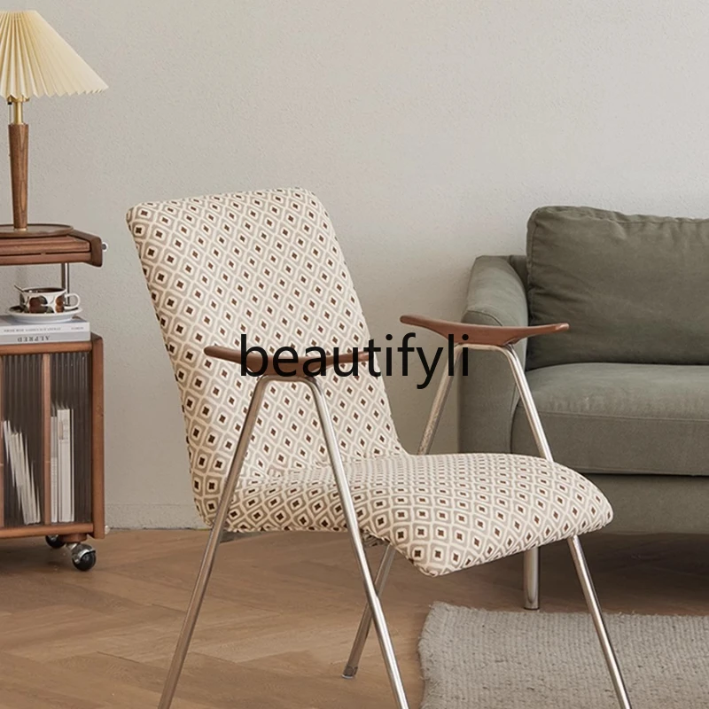 

Casual soft bag chair Nordic retro sofa chair single with armrests living room balcony bedroom