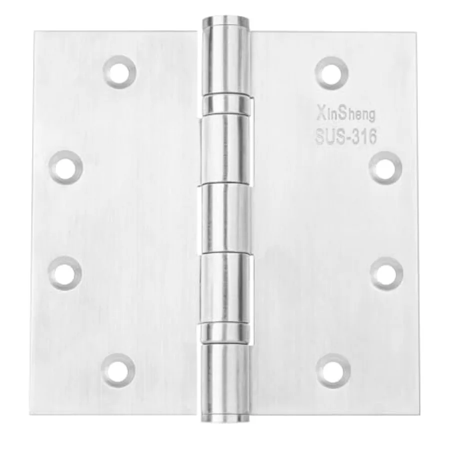 

3 Pack 4.5x4.5 Inch Full 316 Stainless Steel Door Hinges Heavy Duty Marine-Grade Rust Proof Ball-Bearing Hinges for Exterior Ou
