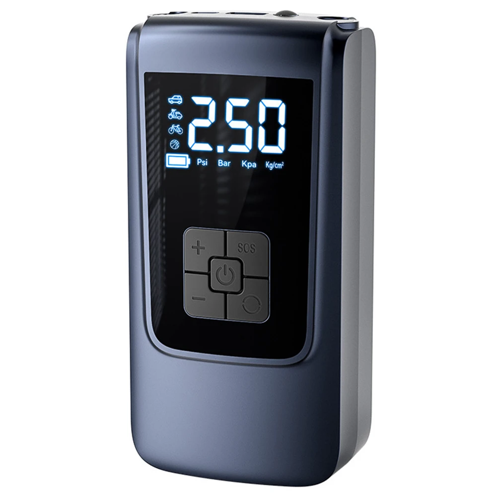 

Smart Air Compressor LED Light Electric Inflator Pump 7.4/12V Car Tire Inflator 150PSI 6000mAh Cordless Tire Pump for Motorcycle