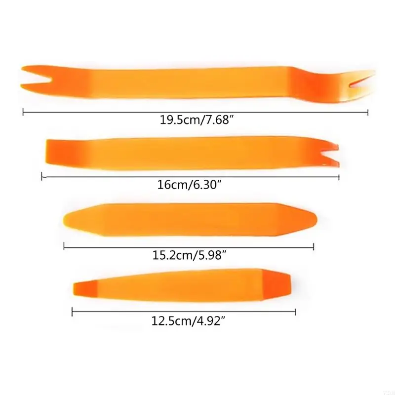 Radio Trim Removal Tool Puller Pry Bar Pry Tool for Door Panel Remover 4x 72XB