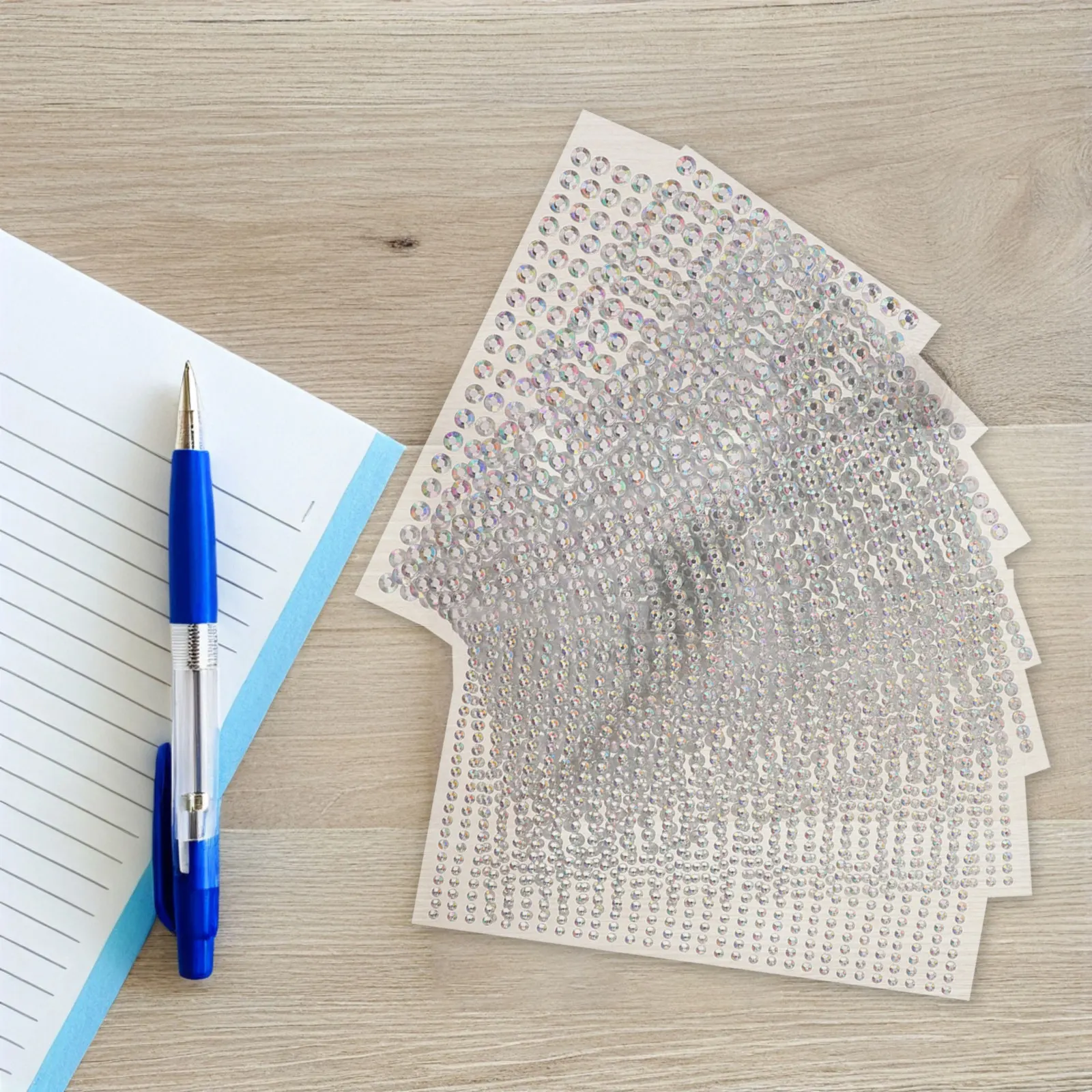 

8 Sheets Childrens Rhinestone Stickers Self Adhesive Jewel Stickers for DIY Craft Projects Scrapbooking Phone Case Decor