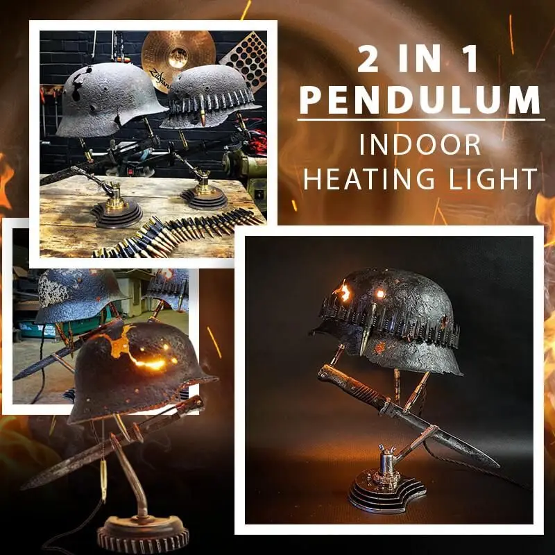 War Relic Lamp Remembering History Resin Desktop Ornament USB Charging Table Lamp Home Decoration Dropshipping