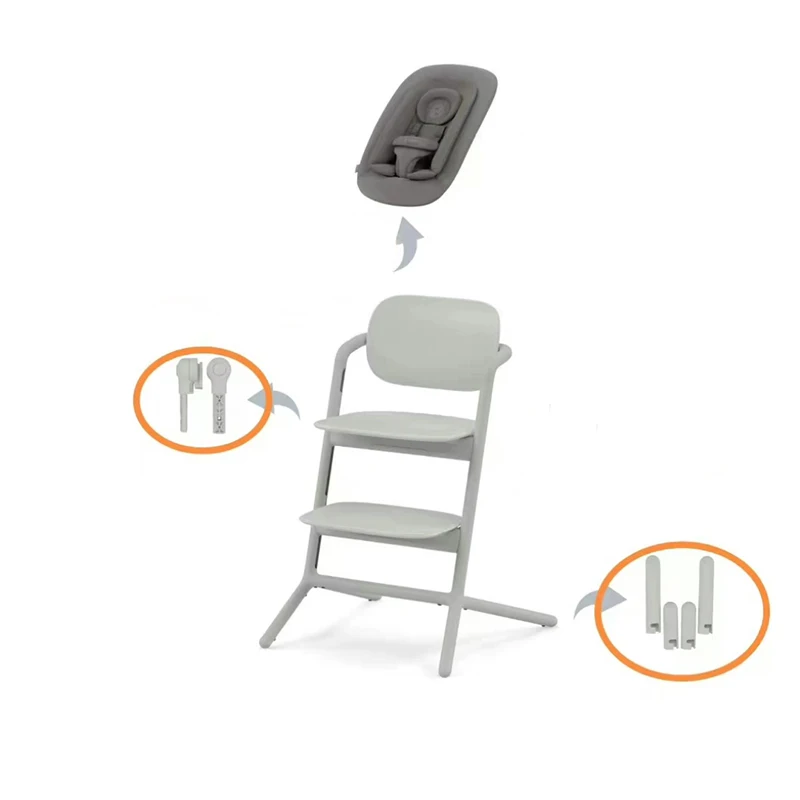 Dinner Chair Adapter Set Cybex Lemo Highchair Basket Adaptateurs Bebe Chair Foot Extension Rod Baby Replace Accessories