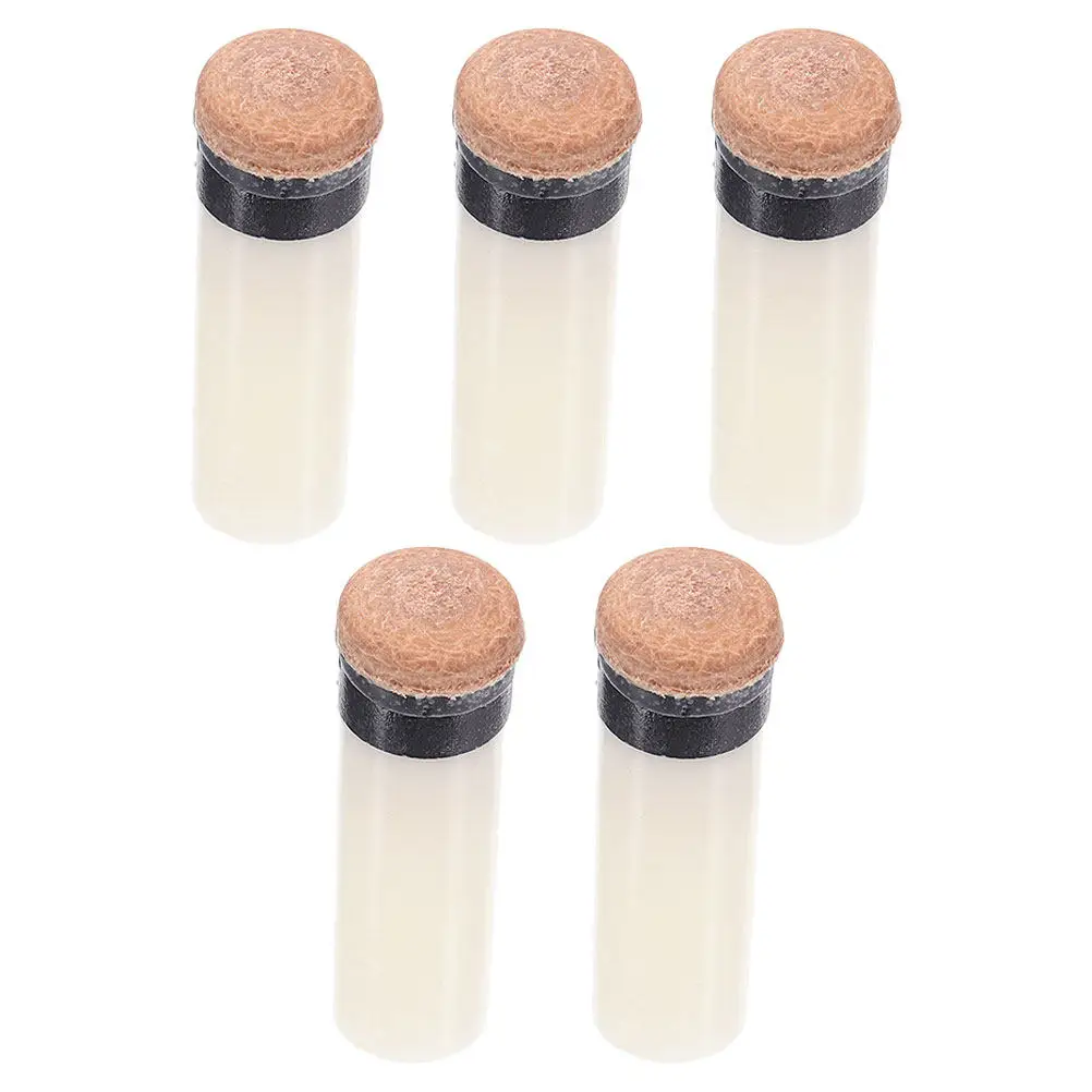 

5Pcs Pool Cue Tip Replacement Kit Screw-on Billiard Accessories High-Durability Anti-Wear Tips for Precise Cue Ball Control and