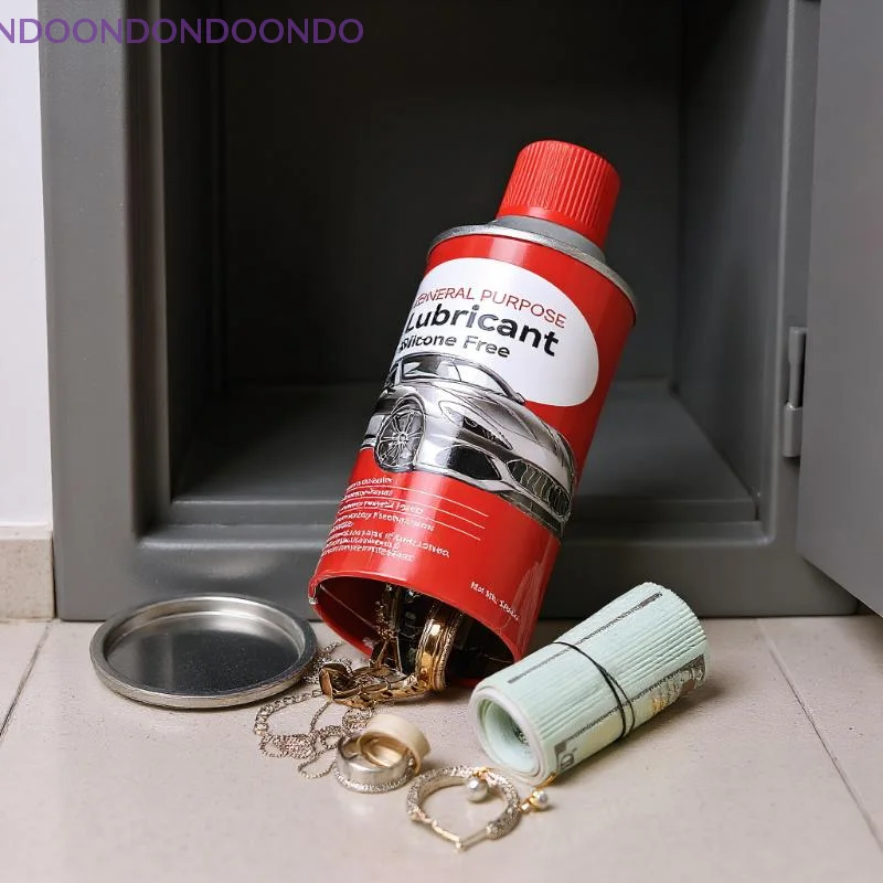 

Vanishing Lubricant Can with Hidden Safe, Ideal for Key, Cash, and Valuable Storage