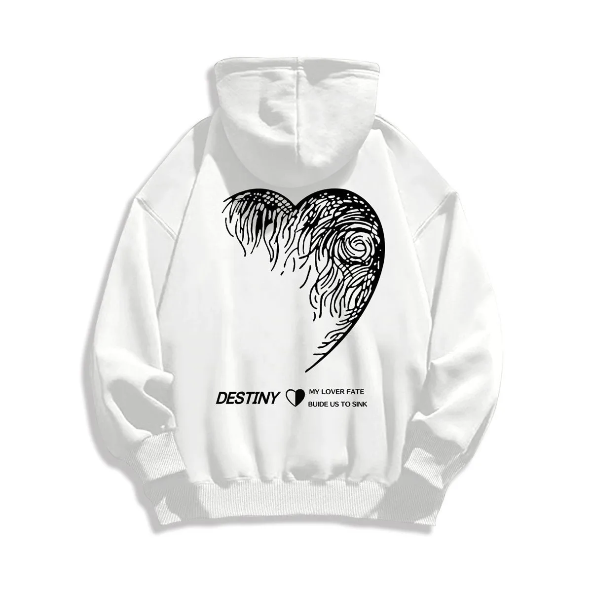 

2024 Hot Sale American Fashion Brand Hiphop Fun Love Hoodie Couple Senior Sense Loose Men's and Women's Autumn and Winter Coats