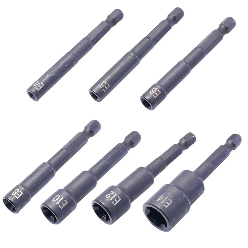 

1/4 Inch Torx Star Socket Set Femal E Type Sockets Wrench Head For Drill Or Cordless Screwdriver