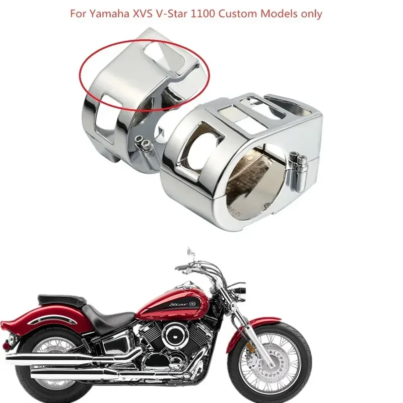 For Yamaha XVS V-Star 1100 Custom Model Only (No Headlight Button Model Only) Motocycle Acsessories Switch Housings Cover Parts