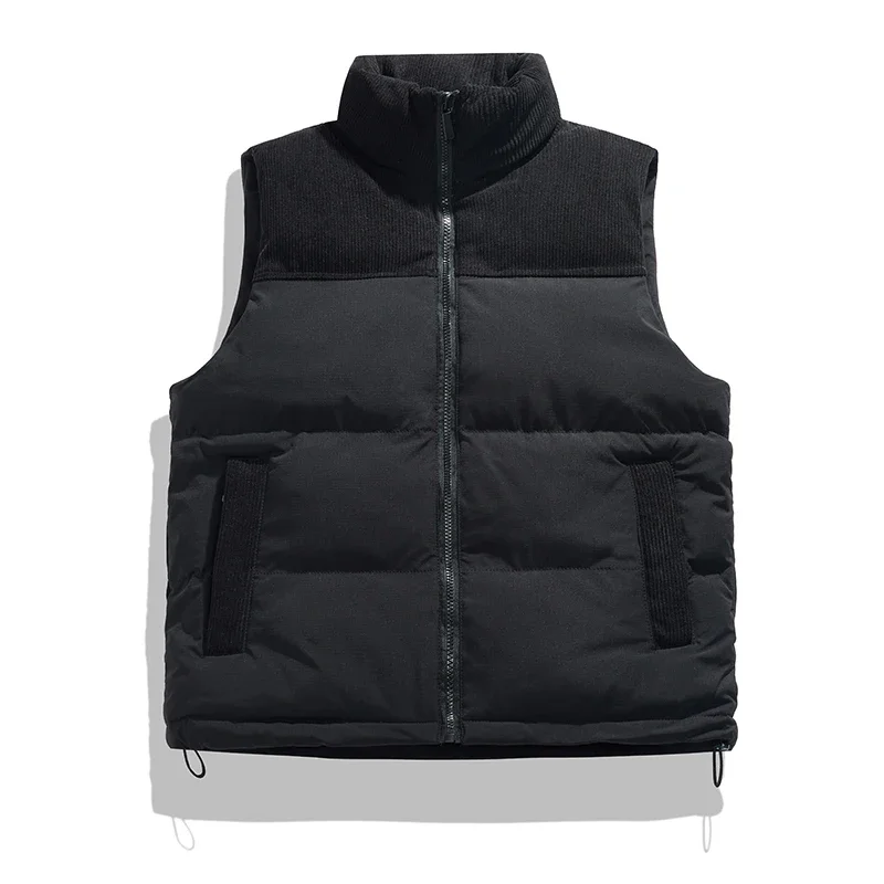 

Мужская Уличная жилетка с 2024 хлопковой подкладкой, мужской зимний жилет, теплая безрукавка с капюшоном, повседневные высококачественные мужские пальто, жилеты, лидер продаж
