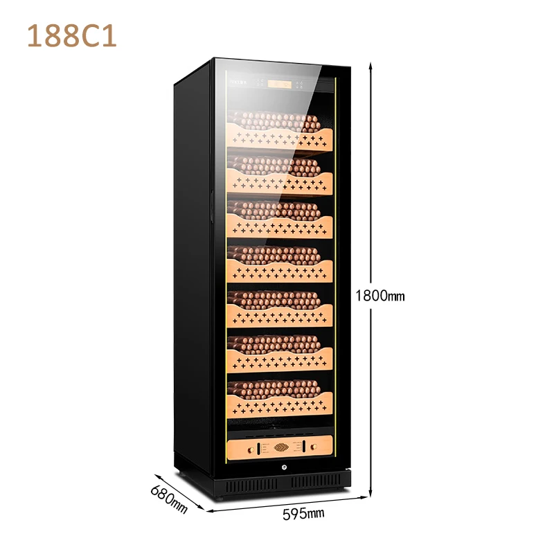 CL-188C1 Cigar Cabinet Constant Temperature and Humidity Intelligent Frequency Conversion Household Wine Cabinet Red Wine Cigar