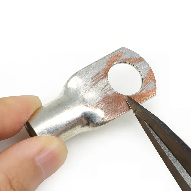 2~10pcs SC Tinned Copper Cable Lug SC6 ~ SC95 Crimp Wire Terminal Tubular Battery Wires Nose Electrical Cable Connector