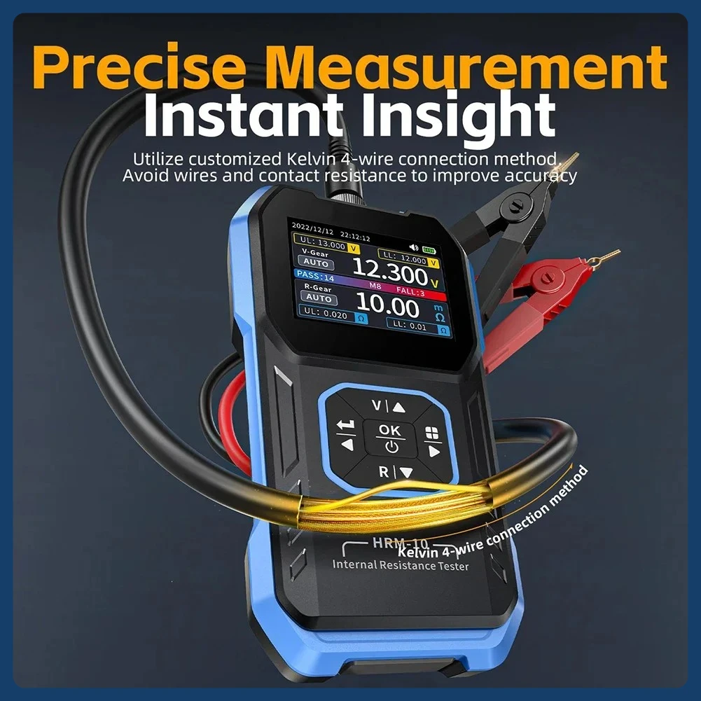 Tester batteria HRM-10 Tester di resistenza interna di tensione Misuratori di test batteria al litio ferro fosfato ad alta precisione Strumenti di test