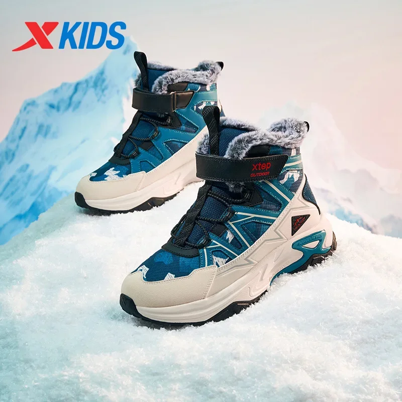 xtep-older-children‘s-high-top-cotton-shoes-for-boys-winter-double-cotton-non-slip-plush-warm-wear-assistant-676415379408