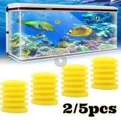 Filtro de tanque de peces incorporado, elemento de filtro, núcleo de algodón amarillo, esponja de repuesto para pecera, suministros para mascotas, accesorios para acuario