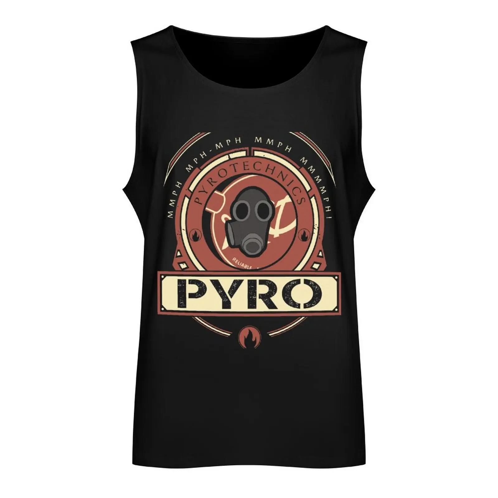 Pyro - Red Team Tank Top running shirt underwear gym clothes man clothing men Working vest