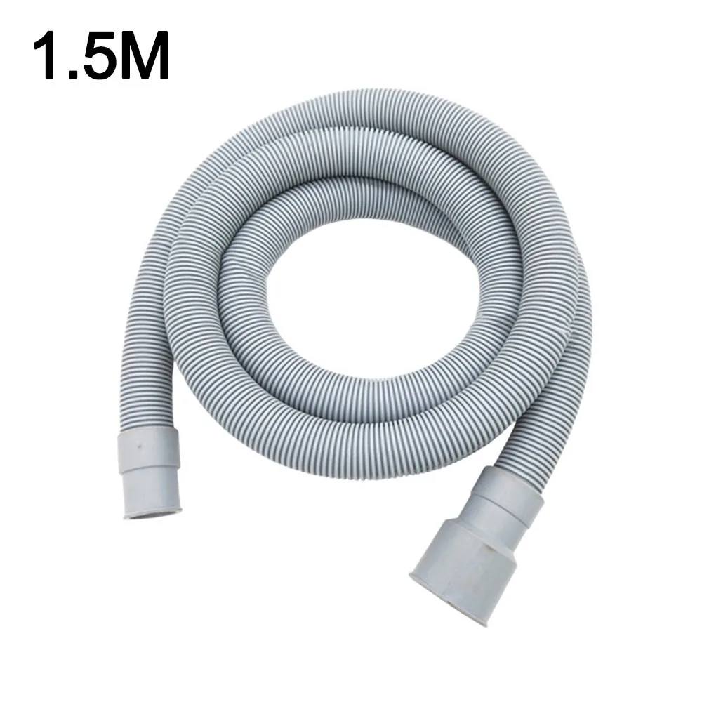 PVC Washing Machine Drain Hose Thickened Wall Leak Resistant Washer Drain Pipe Bendable Flexible Corrugated Drain Hose Extension