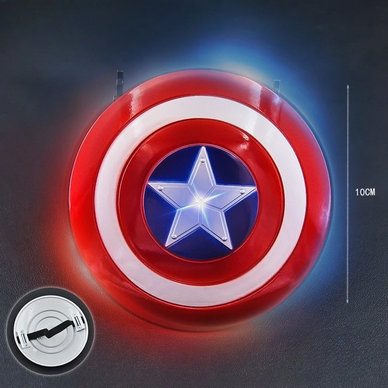 10 سنتيمتر جديد المنتقمون فيلم الشكل كابتن أمريكا درع الطرفية المعادن نموذج سطح المكتب الديكور الحلي هدية عيد ميلاد اللعب