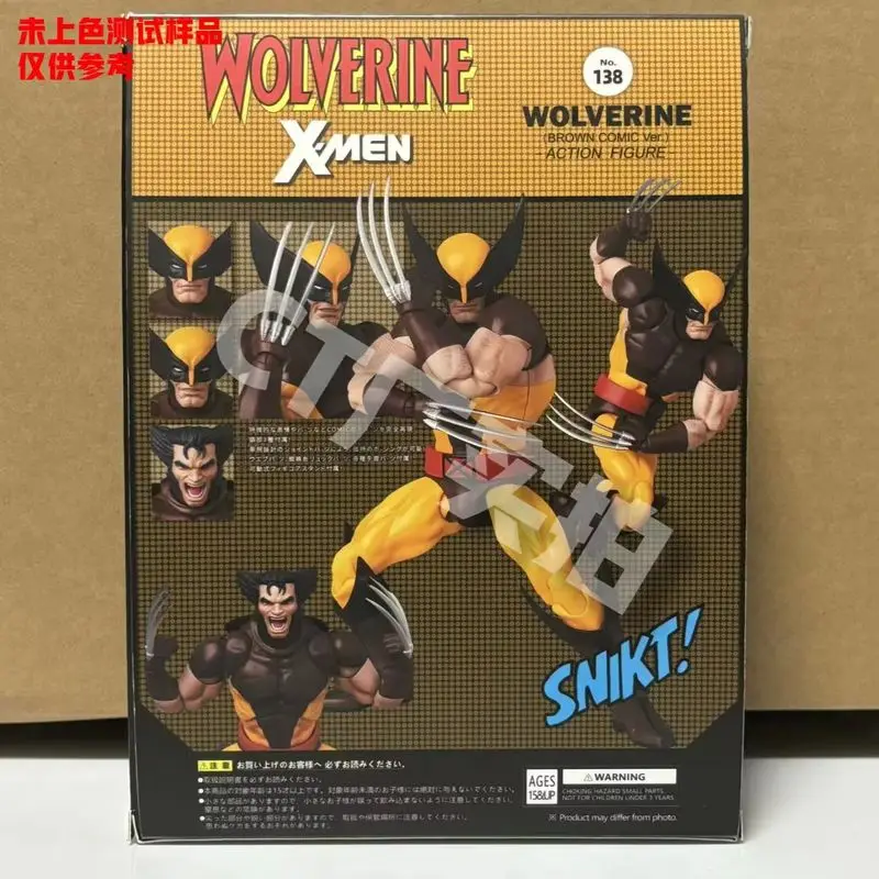 New Ct Toys Wolverine Figure Brown Comic Mafex 138 X-Men Action Figure Shf Anime Figurine Ko Model Statue Doll Toys Xmas Gifts