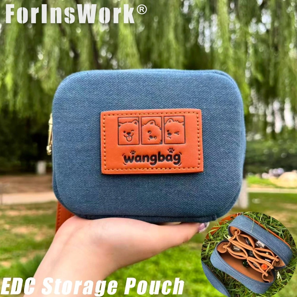 Edc Carry Pocket Pouch - Bolsa de Armazenamento EDC em Denim