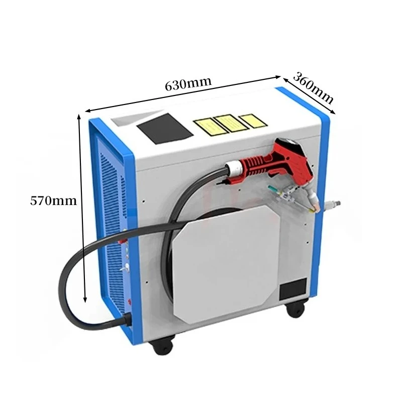 Air Cooled Portable Handheld Fiber  Welding  Matched Single Wire Feeder Max 4mm Weld Penetration Industrial
