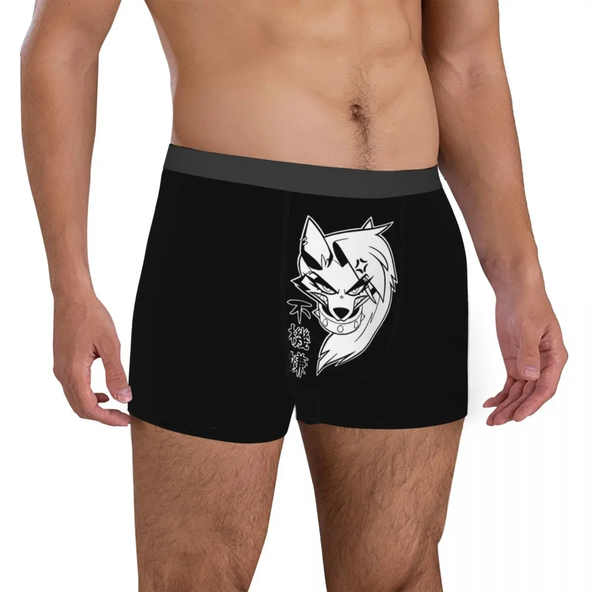 Men Loona Boxer Briefs Shorts Panties Breathable Underwear Helluva Boss Anime Homme Fashion Plus Size Underpants