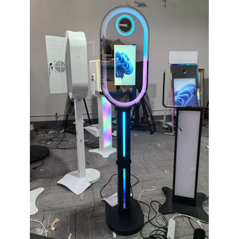Popular Modern Style 13.3 Inch Magic LED Frame Photo Booth with Free Software Camera and Printer