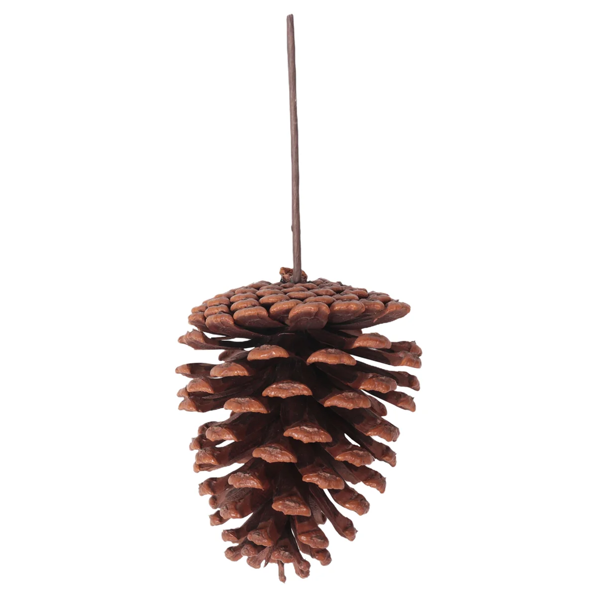 12Pcs Natural Pine Cone Picks Christmas Pinecone Sprays Medium Pinecones Picks with Wired Stems 8.3 Inch Tall for Xmas,A