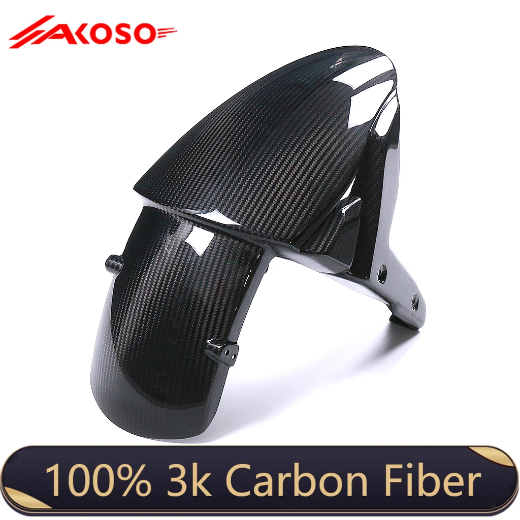 

AKOSO Premium Carbon Fiber Front Fender Kawasaki ZX10R 2016-2020 | Dry Carbon Mudguard Accesorios Para Moto