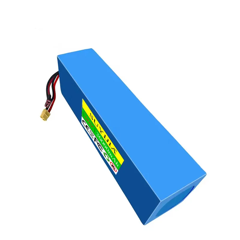 Batterie Lithium-ion 60V 100Ah 16s4p, Batterie Électrique 60V 100000mAh 2000W, BMS 50A Intégré + Chargeur