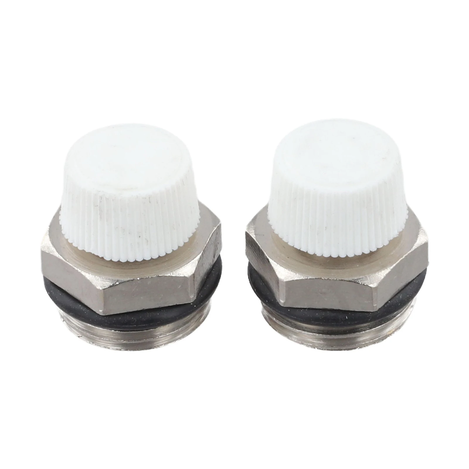 

2Pcs Radiator Air Bleeding Valves with For BSP Male Thread Made of Nickel Plated Brass for Manual Air Venting in Heating Systems